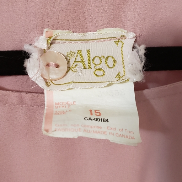 *Vintage* Pink Drape Dress - Picture 6 of 8